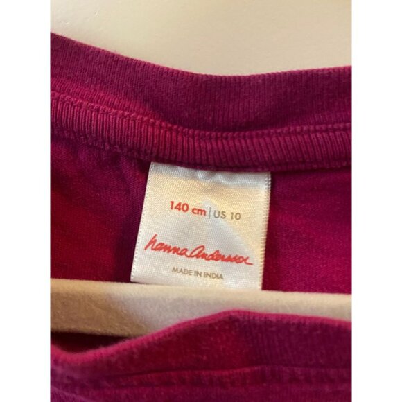 Hanna Andersson Purple Unicorn Rainbow Long Sleeve Tee Girls Size 10 - Picture 5 of 6